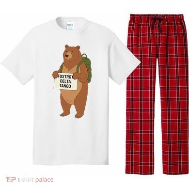 Bear Foxtrots Deltas Tangos Funny Bear Foxtrots Deltas Pajama Set
