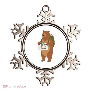 Bear Foxtrots Deltas Tangos Funny Bear Foxtrots Deltas Ornament
