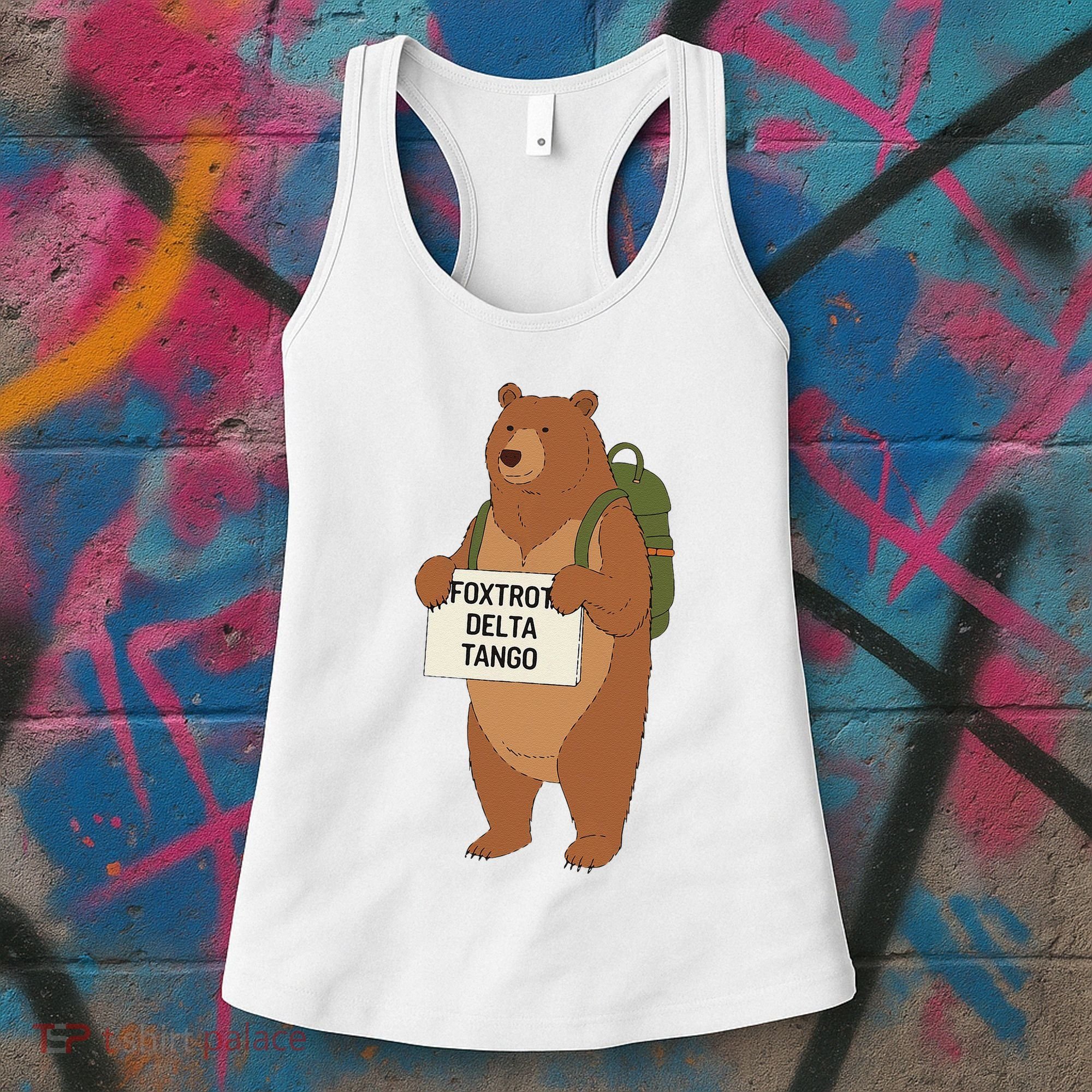 Bear Foxtrots Deltas Tangos Funny Bear Foxtrots Deltas Women's Tank Top