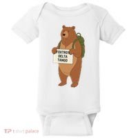 Bear Foxtrots Deltas Tangos Funny Bear Foxtrots Deltas Baby Bodysuit thumb 0