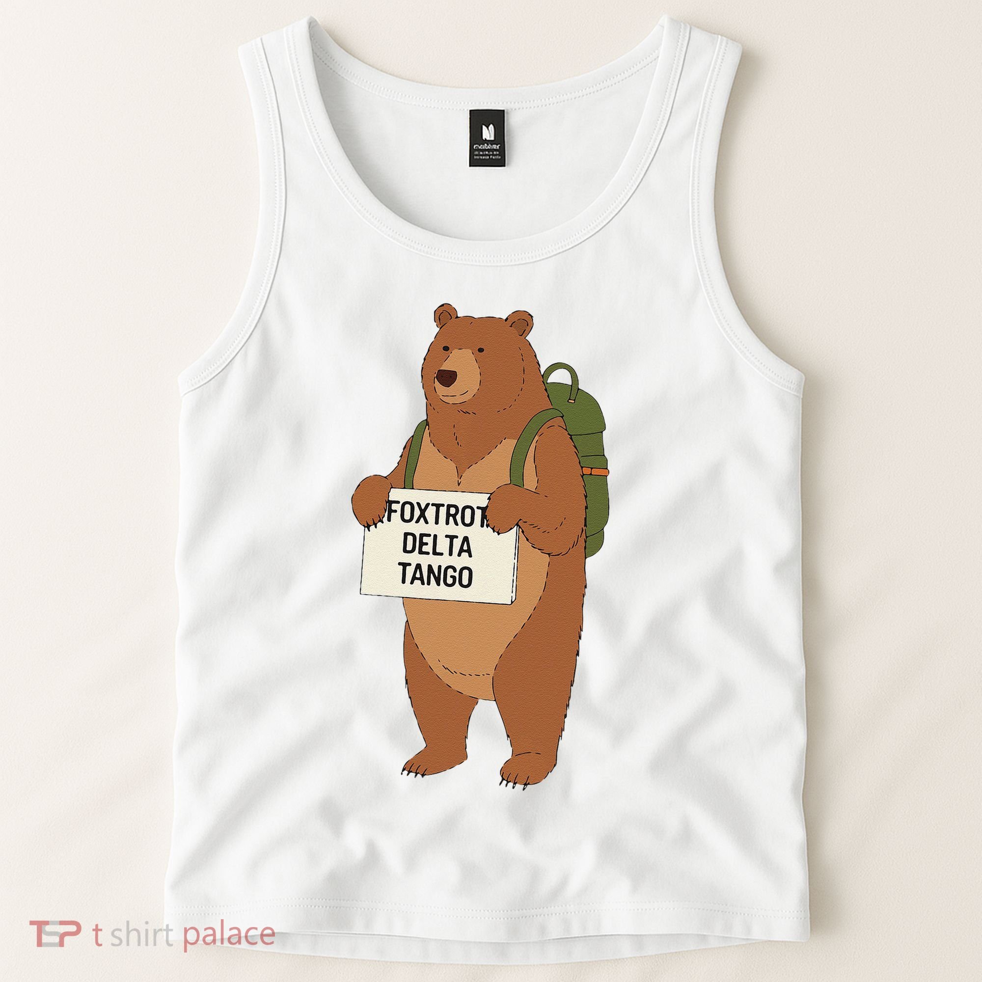 Bear Foxtrots Deltas Tangos Funny Bear Foxtrots Deltas Tank Top