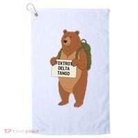 Bear Foxtrots Deltas Tangos Funny Bear Foxtrots Deltas Golf Towel thumb 0
