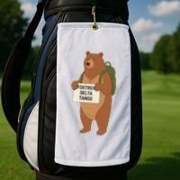 Bear Foxtrots Deltas Tangos Funny Bear Foxtrots Deltas Golf Towel thumb 2