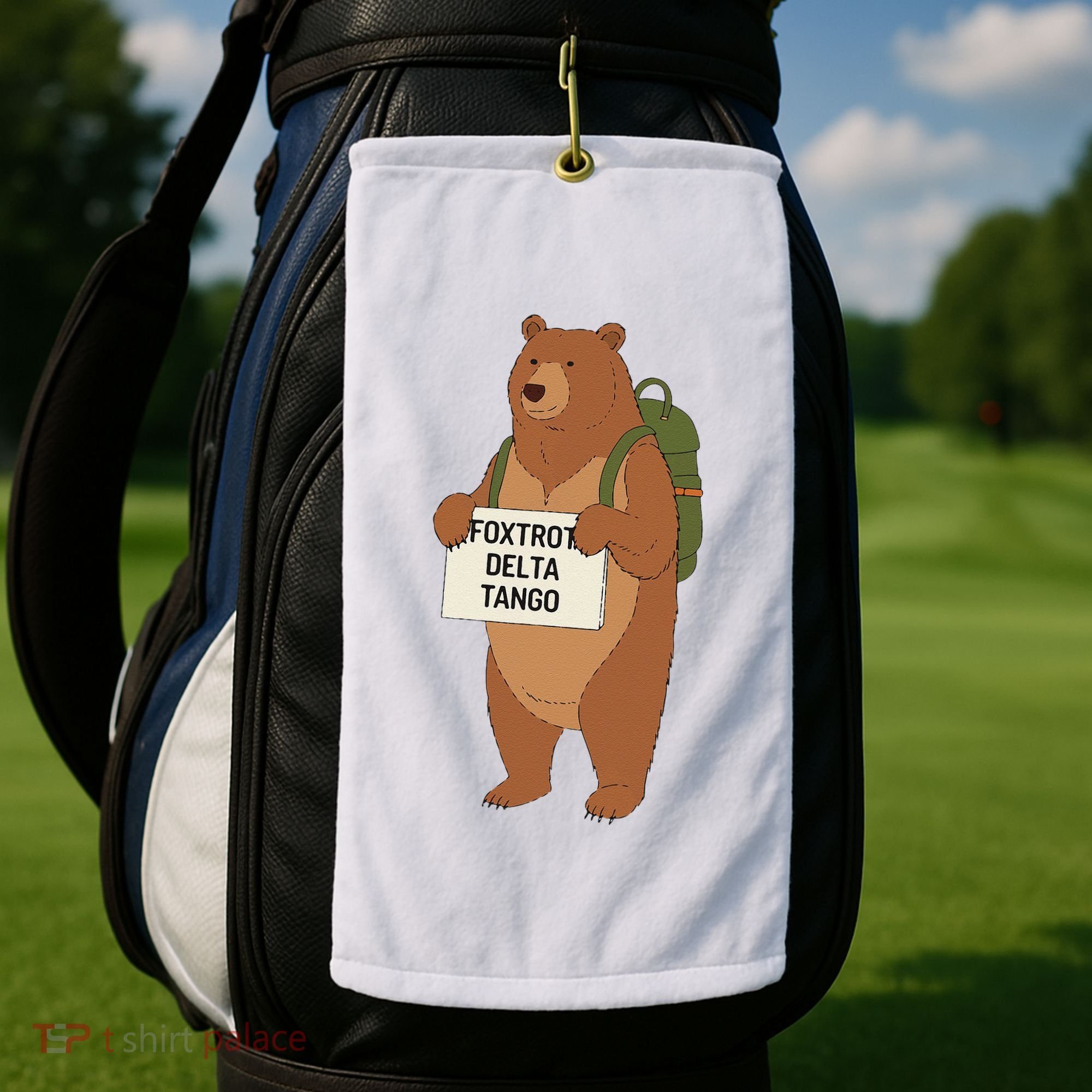 Bear Foxtrots Deltas Tangos Funny Bear Foxtrots Deltas Golf Towel