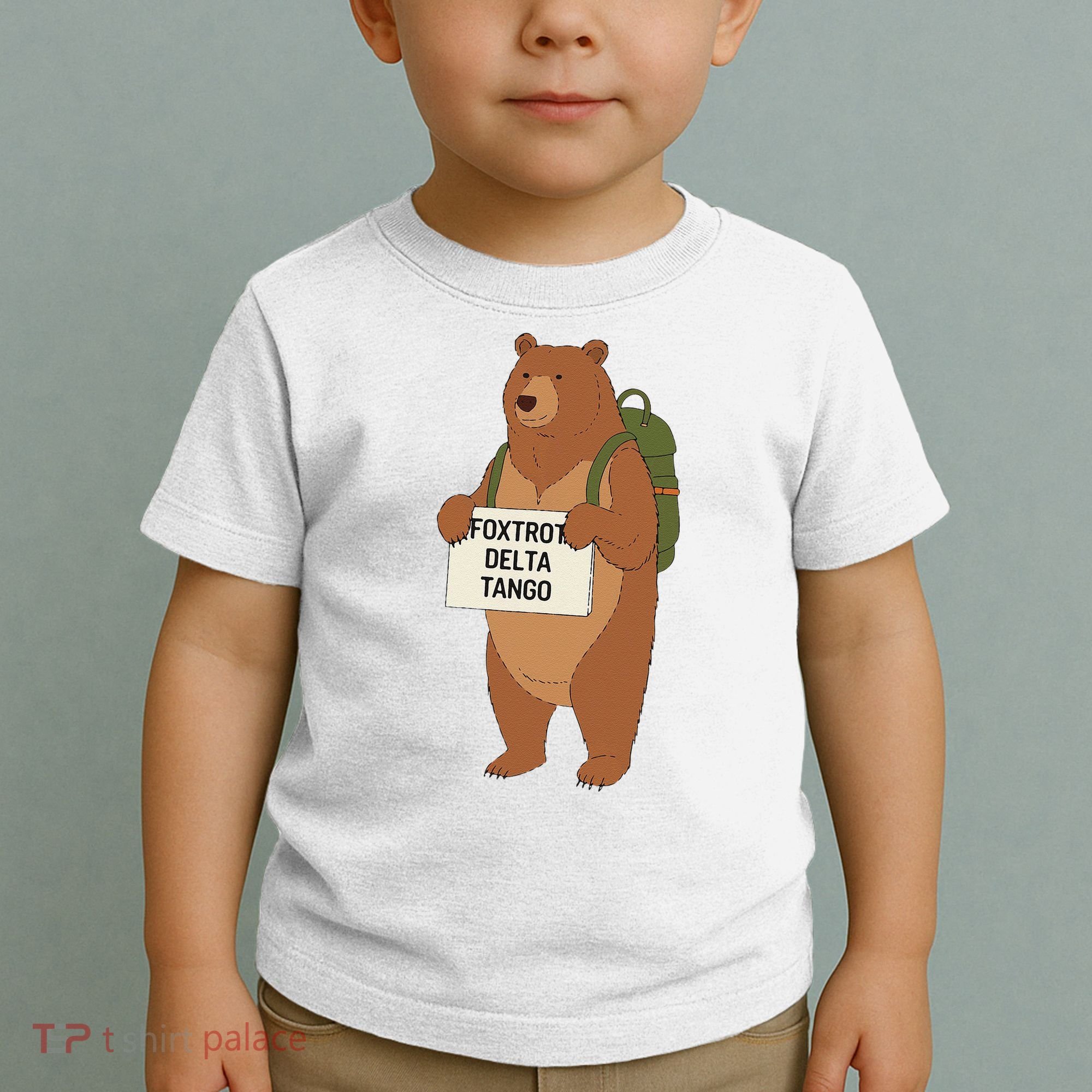 Bear Foxtrots Deltas Tangos Funny Bear Foxtrots Deltas Toddler T-Shirt