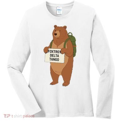 Bear Foxtrots Deltas Tangos Funny Bear Foxtrots Deltas Women's Long Sleeve Shirt