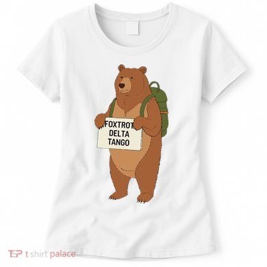Bear Foxtrots Deltas Tangos Funny Bear Foxtrots Deltas Women's T-Shirt