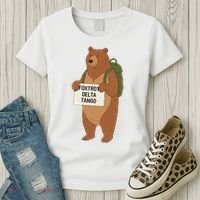Bear Foxtrots Deltas Tangos Funny Bear Foxtrots Deltas Women's T-Shirt thumb 3