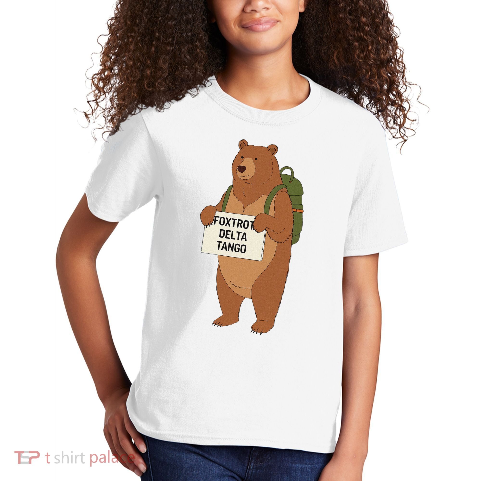 Bear Foxtrots Deltas Tangos Funny Bear Foxtrots Deltas Kids T-Shirt