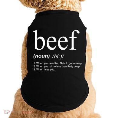Beef Funny Definition Doggie Tank