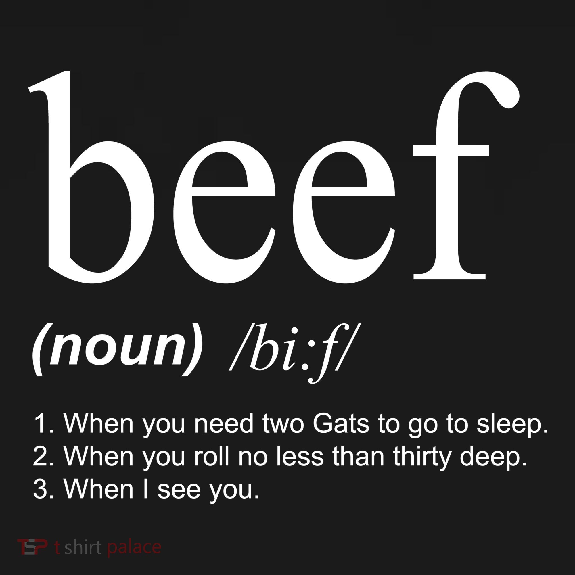 Beef Funny Definition USA-Made Doggie Bandana