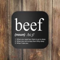 Beef Funny Definition Coaster thumb 0