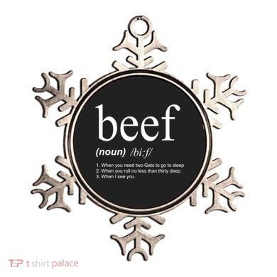 Beef Funny Definition Ornament