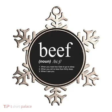 Beef Funny Definition Ornament