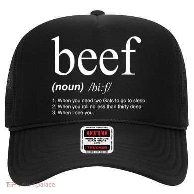 Beef Funny Definition Hat