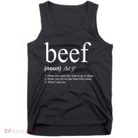 Beef Funny Definition Tank Top thumb 0
