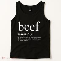 Beef Funny Definition Tank Top thumb 2