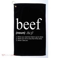 Beef Funny Definition Golf Towel thumb 0