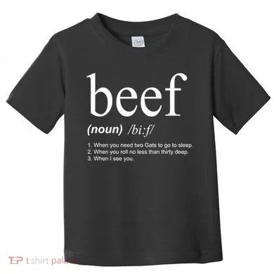 Beef Funny Definition Toddler T-Shirt