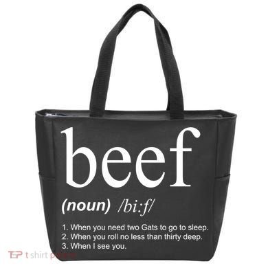 Beef Funny Definition Tote Bag