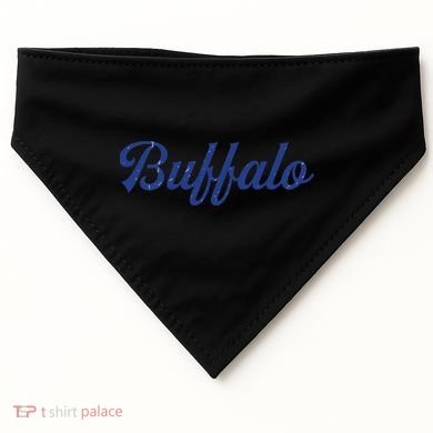 Buffalo Football Distressed USA-Made Doggie Bandana