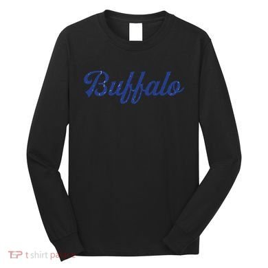 Buffalo Football Distressed Long Sleeve Shirt