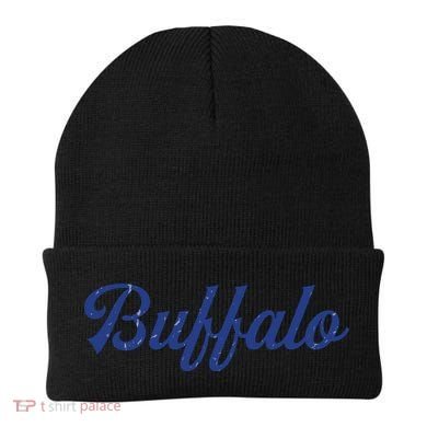 Buffalo Football Distressed Beanie