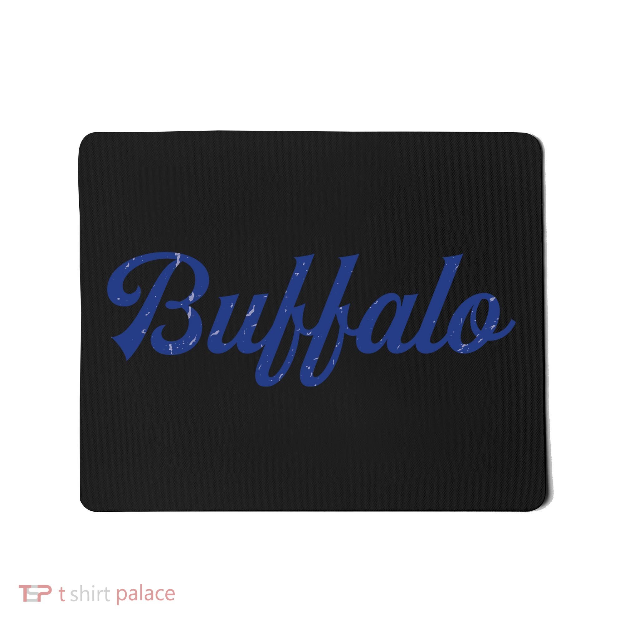 Buffalo Football Distressed Mousepad