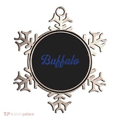 Buffalo Football Distressed Ornament
