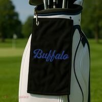 Buffalo Football Distressed Golf Towel thumb 2