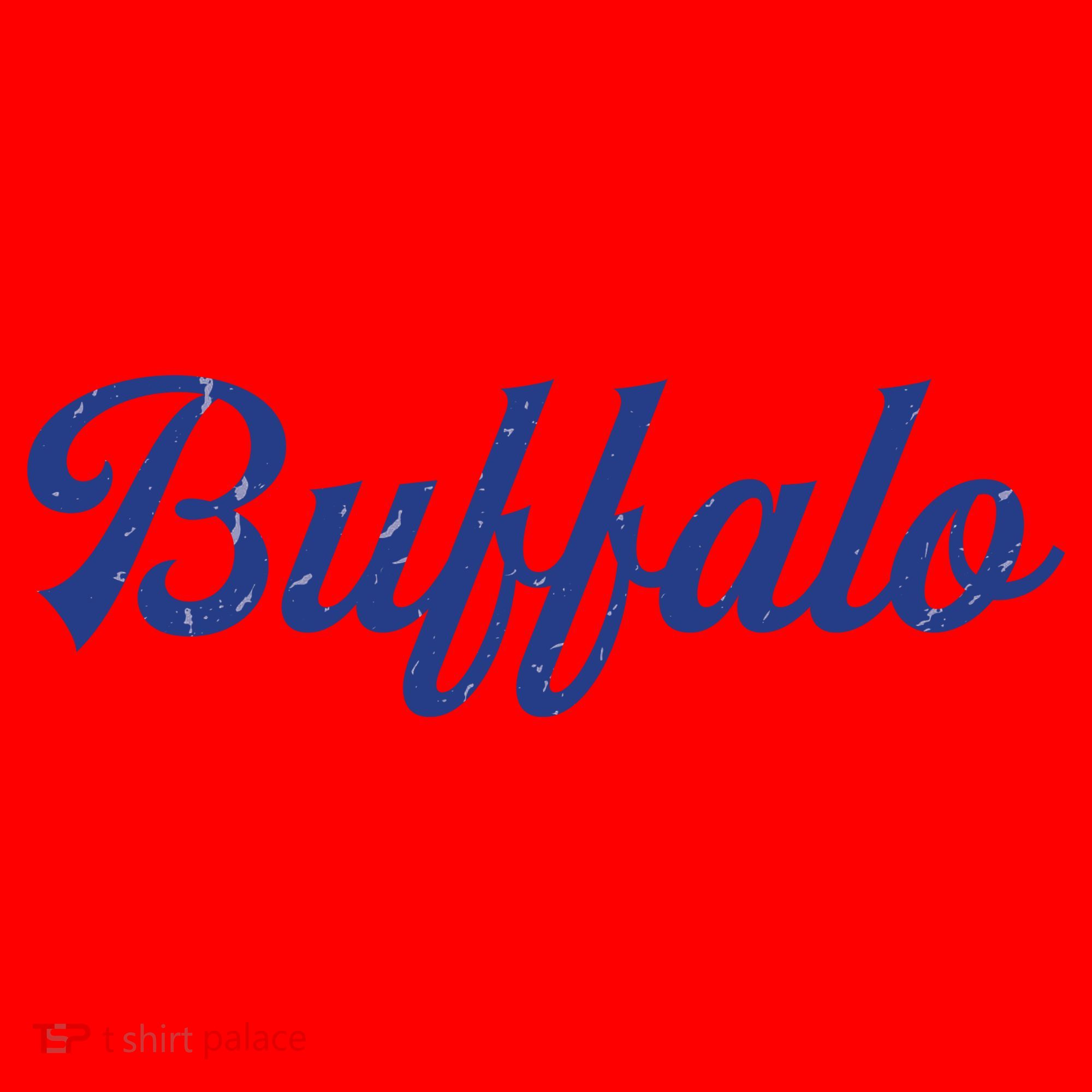 Buffalo Football Distressed Santa Hat