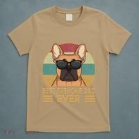Best Frenchie Dad Ever Funny French Bulldog Dog Owner Gift T-Shirt thumb 5
