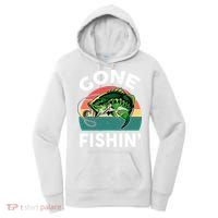 Bass Fish Dad Gone Fishing-Shirt Boy Wo Papa Funny Women's Hoodie thumb 0