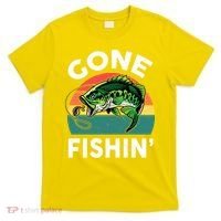 Bass Fish Dad Gone Fishing-Shirt Boy Wo Papa Funny T-Shirt thumb 0