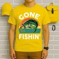 Bass Fish Dad Gone Fishing-Shirt Boy Wo Papa Funny T-Shirt thumb 6