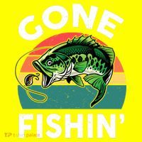 Bass Fish Dad Gone Fishing-Shirt Boy Wo Papa Funny T-Shirt thumb 7