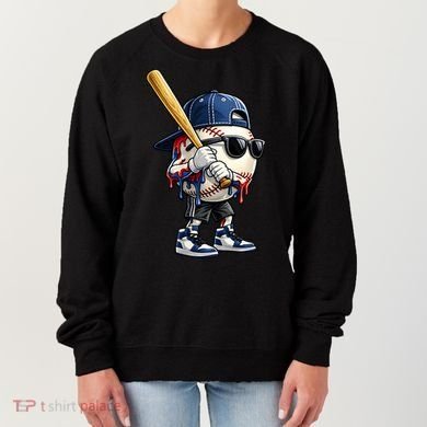 Baseball Fan Drip Ice Cream Women's Sweatshirt