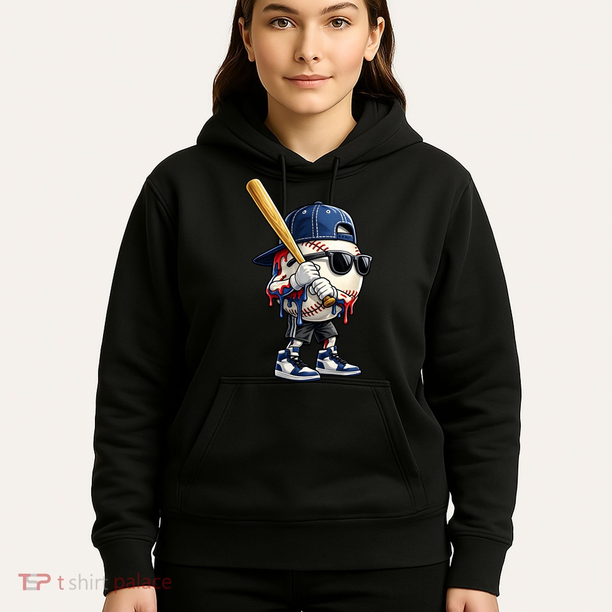 Baseball Fan Drip Ice Cream Hoodie