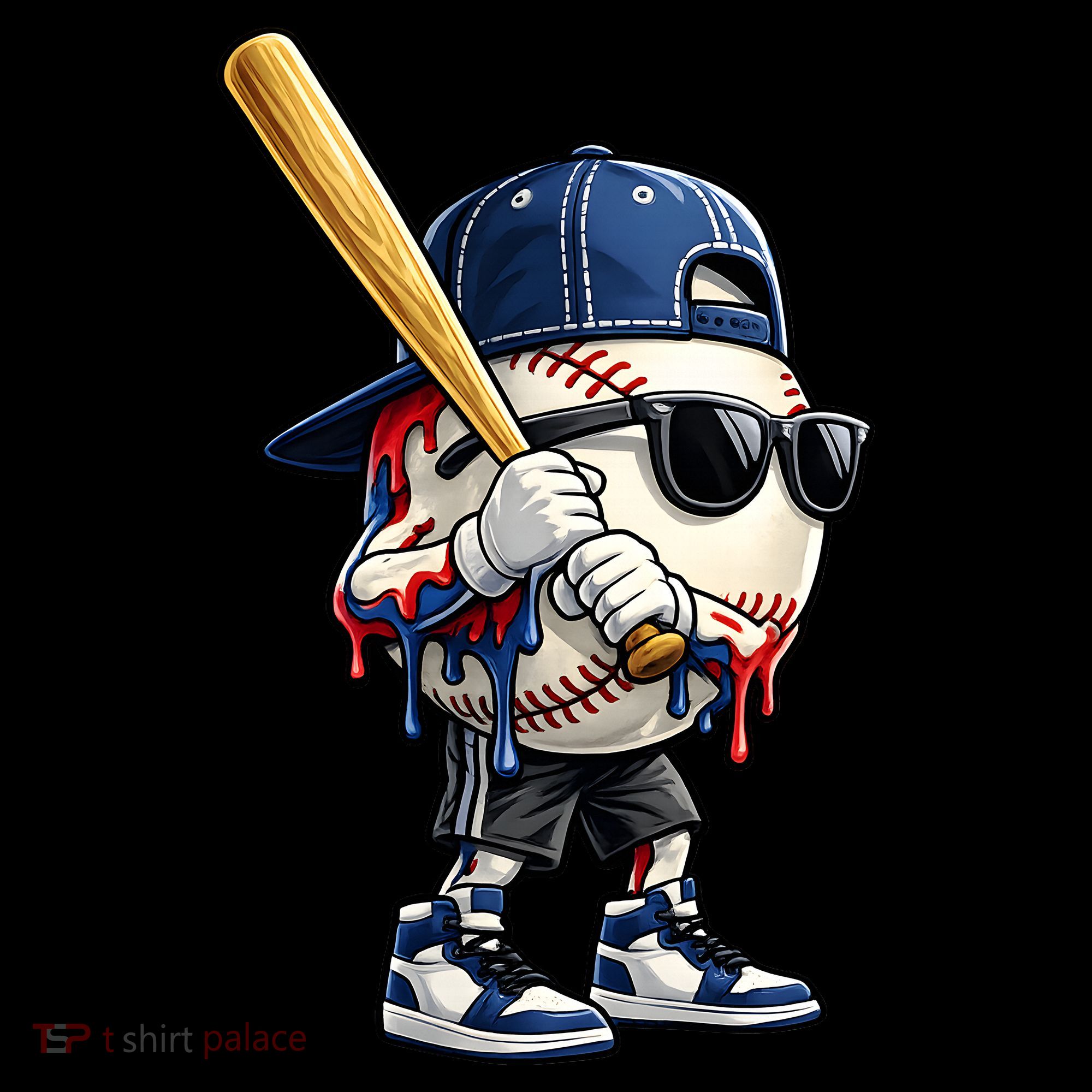 Baseball Fan Drip Ice Cream Sweatshirt