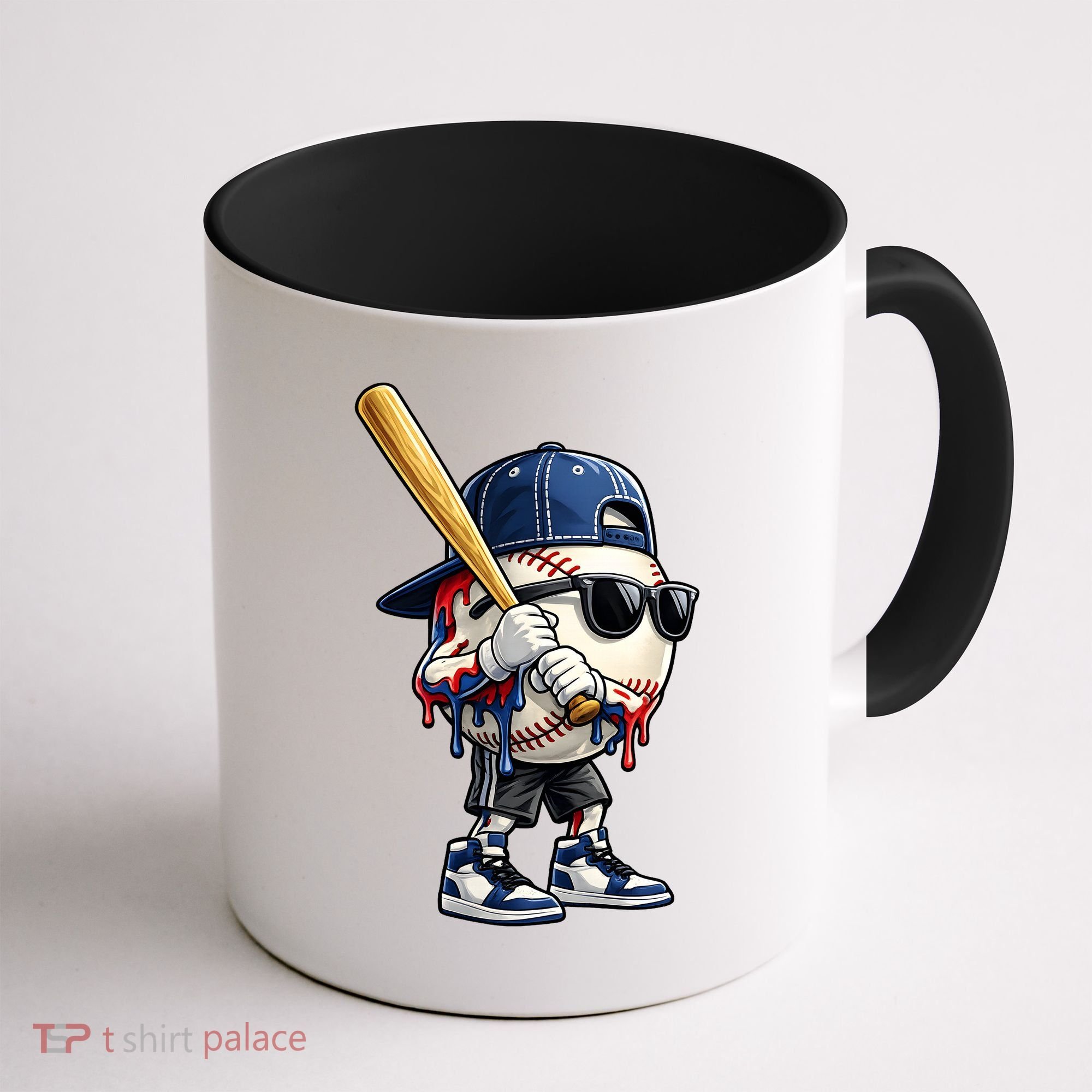 Baseball Fan Drip Ice Cream Coffee Mug