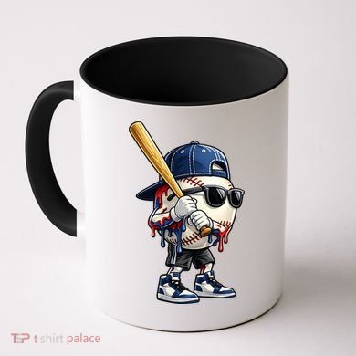 Baseball Fan Drip Ice Cream Coffee Mug