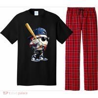 Baseball Fan Drip Ice Cream Pajama Set thumb 0