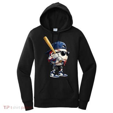 Baseball Fan Drip Ice Cream Women's Hoodie