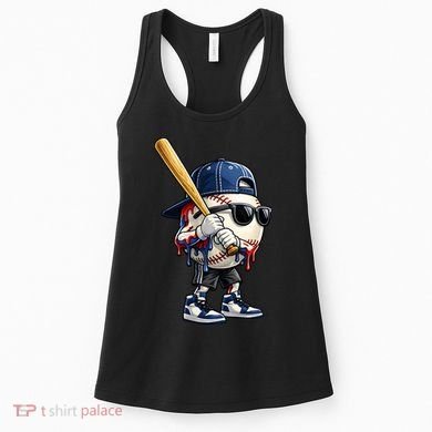 Baseball Fan Drip Ice Cream Women's Tank Top