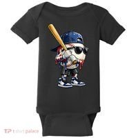 Baseball Fan Drip Ice Cream Baby Bodysuit thumb 0