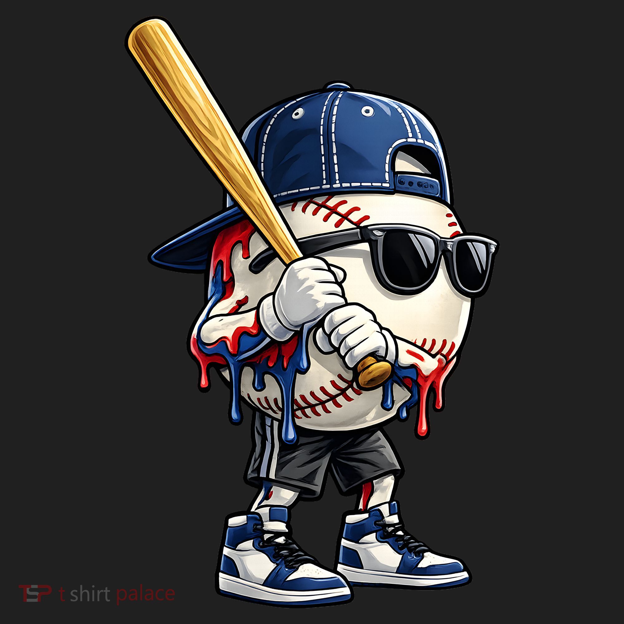 Baseball Fan Drip Ice Cream Hat