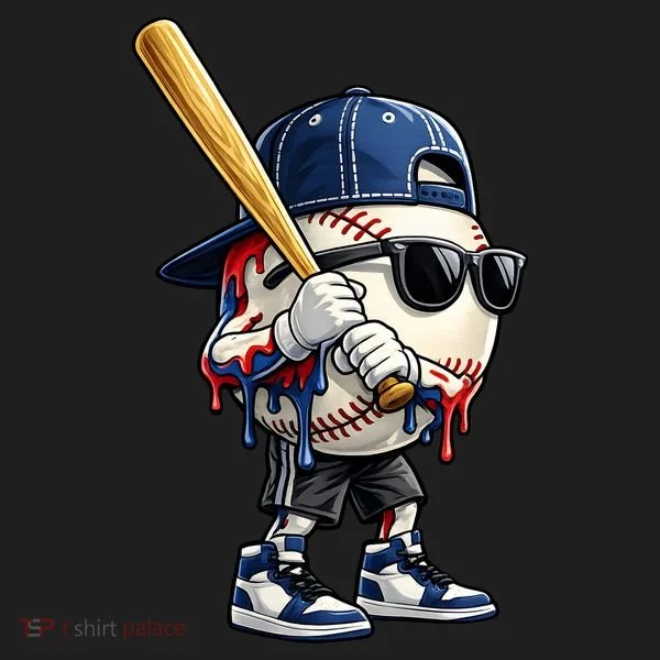 Baseball Fan Drip Ice Cream Hat