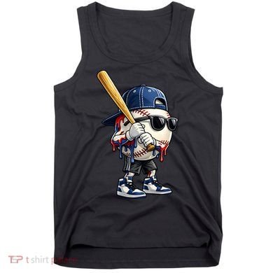 Baseball Fan Drip Ice Cream Tank Top
