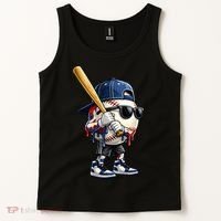 Baseball Fan Drip Ice Cream Tank Top thumb 2