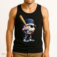 Baseball Fan Drip Ice Cream Tank Top thumb 3